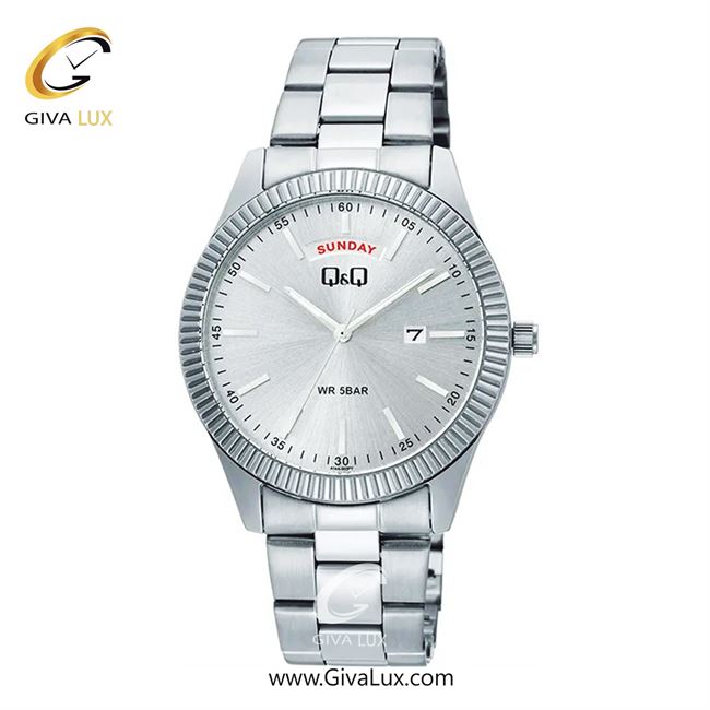 ساعت مچی اورجینال مردانه کیو اند کیو Q&Q نقره ای | نقره ای| نقره ای| کد رفرنس A14A-003PY