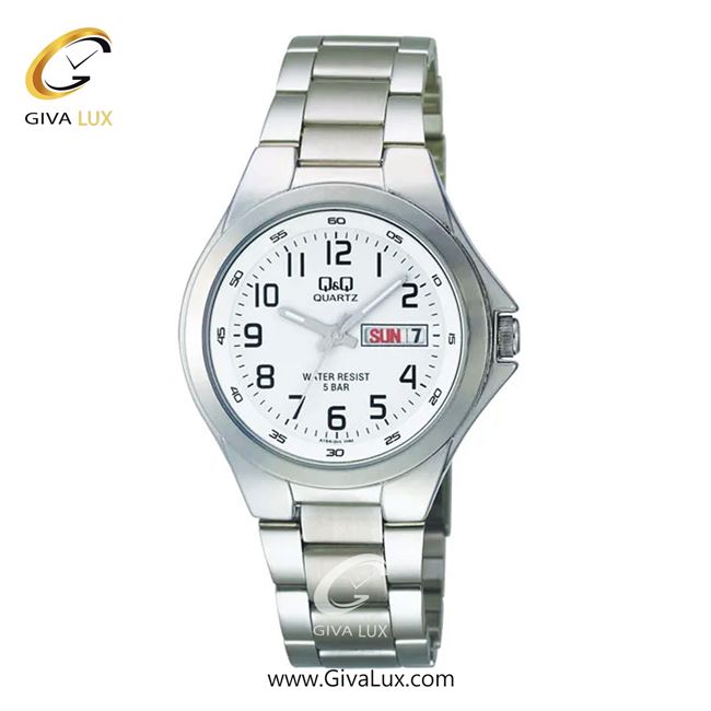 ساعت مچی اورجینال مردانه کیو اند کیو Q&Q نقره ای | نقره ای| سفید| کد رفرنس A164J204Y