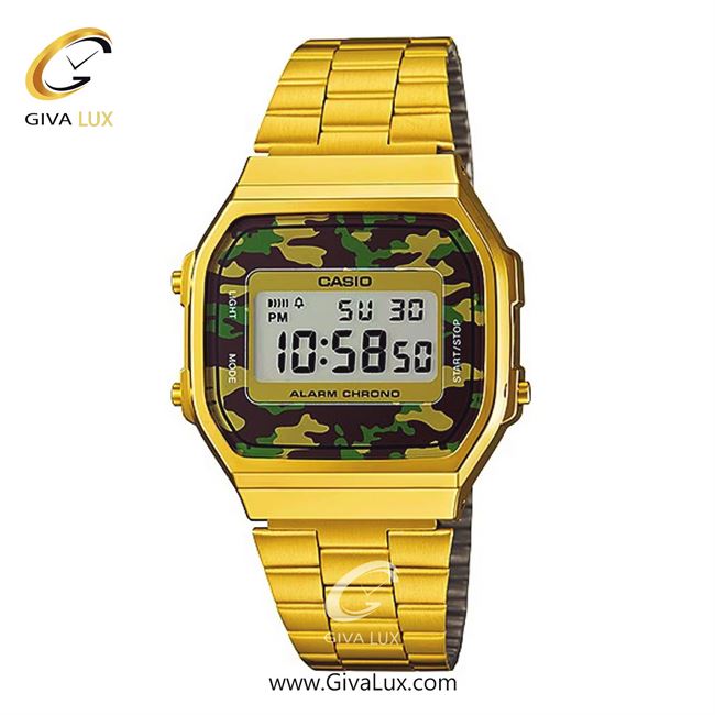 ساعت مچی اورجینال یونیسکس کاسیو Casio طلایی | طلایی| چریکی| کد رفرنس A168WEGC-3DF