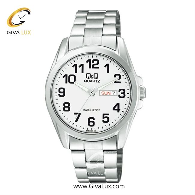 ساعت مچی اورجینال مردانه کیو اند کیو Q&Q نقره ای | نقره ای| سفید| کد رفرنس A190-204Y