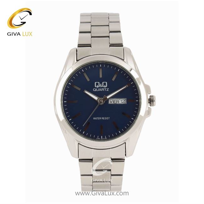ساعت مچی اورجینال مردانه کیو اند کیو Q&Q نقره ای | نقره ای| سرمه ای| کد رفرنس A190212Y