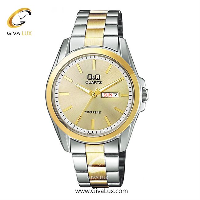 ساعت مچی اورجینال مردانه کیو اند کیو Q&Q نقره ای-طلایی | طلایی-نقره ای| طلایی| کد رفرنس A190-400Y