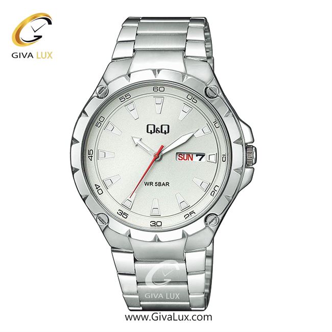 ساعت مچی اورجینال مردانه کیو اند کیو Q&Q نقره ای | نقره ای| نقره ای| کد رفرنس A216J201Y