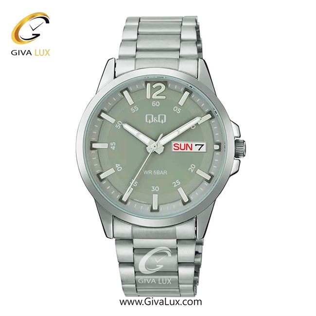 ساعت مچی اورجینال مردانه کیو اند کیو Q&Q نقره ای | نقره ای| طوسی| کد رفرنس A36A-002PY