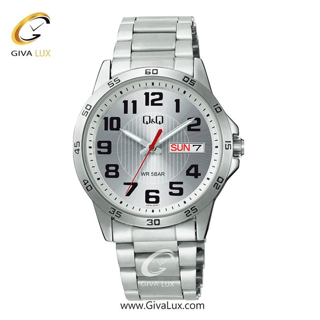 ساعت مچی اورجینال مردانه کیو اند کیو Q&Q نقره ای | نقره ای| نقره ای| کد رفرنس A37A-001PY