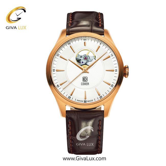 ساعت مچی اورجینال مردانه کاور رزگلد | قهوه ای| سفید| کد رفرنس COA4.16