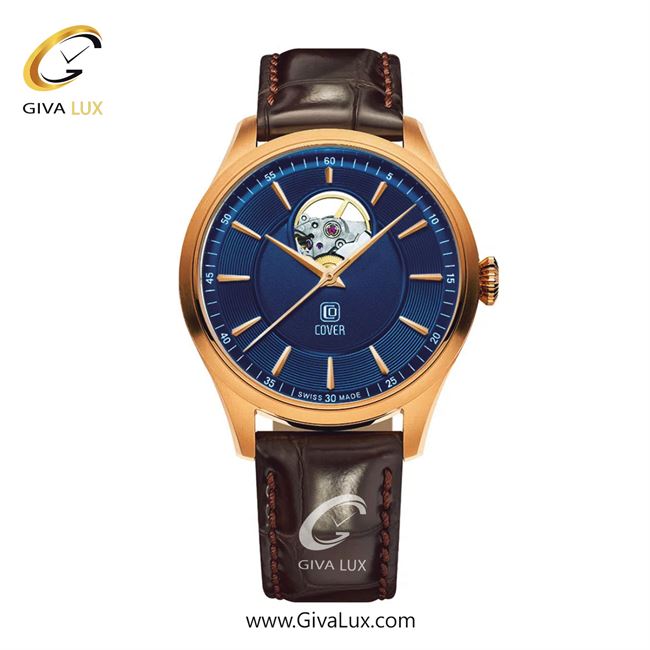 ساعت مچی اورجینال مردانه کاور رزگلد | قهوه ای| سرمه ای| کد رفرنس COA4.34