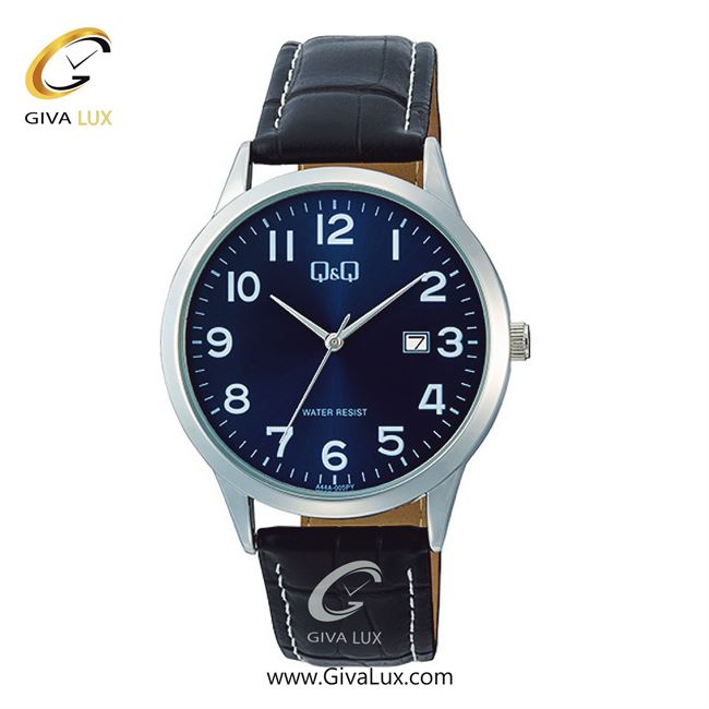 ساعت مچی اورجینال مردانه کیو اند کیو Q&Q نقره ای | مشکی| آبی کاربنی| کد رفرنس A44A-005PY