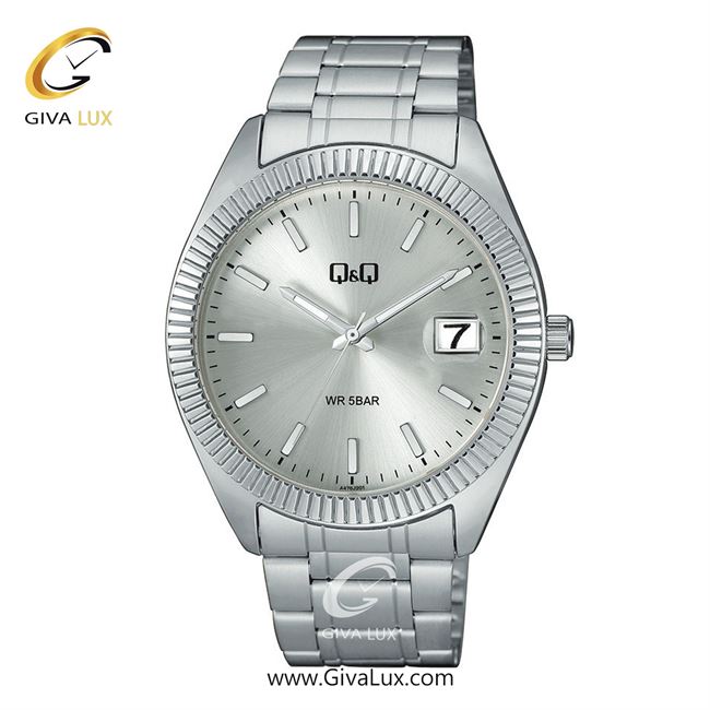 ساعت مچی اورجینال مردانه کیو اند کیو Q&Q نقره ای | نقره ای| نقره ای| کد رفرنس A476J201Y
