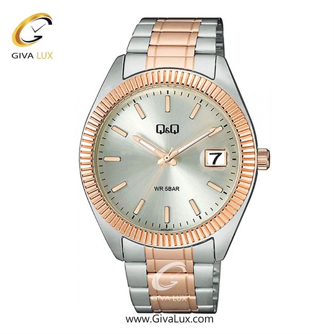 ساعت مچی اورجینال مردانه کیو اند کیو Q&Q رزگلد-نقره ای | نقره ای-رزگلد| نقره ای| کد رفرنس A476J411Y