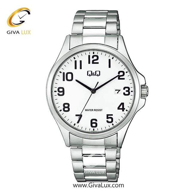 ساعت مچی اورجینال مردانه کیو اند کیو Q&Q نقره ای | نقره ای| سفید| کد رفرنس A480J204Y