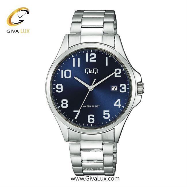 ساعت مچی اورجینال کیو اند کیو مردانه نقره ای | نقره ای | سرمه ای | کد رفرنس A480J215Y