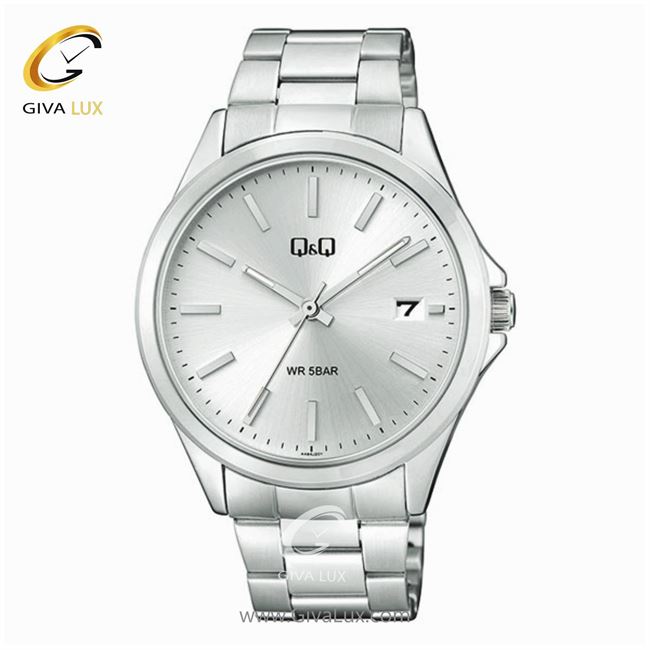 ساعت مچی اورجینال مردانه کیو اند کیو Q&Q نقره ای | نقره ای| نقره ای| کد رفرنس A484J201Y