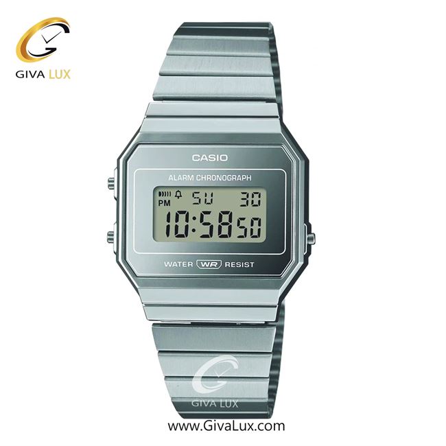 ساعت مچی اورجینال یونیسکس-اسپرت کاسیو Casio نقره ای | نقره ای| نقره ای| کد رفرنس A700WEV-7ADF