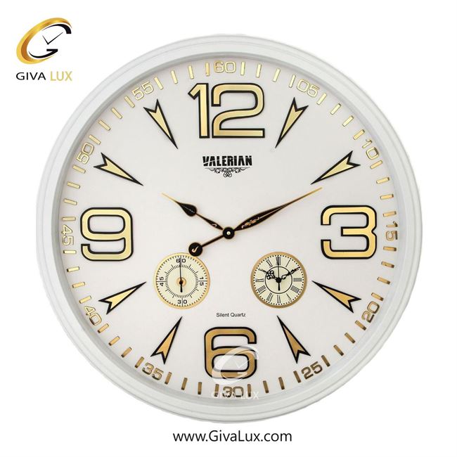ساعت دیواری اورجینال والرین PVC سفید| کد رفرنس A760