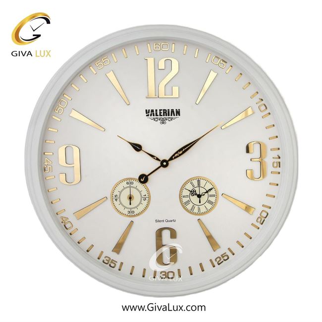 ساعت دیواری اورجینال والرین PVC سفید| کد رفرنس A780