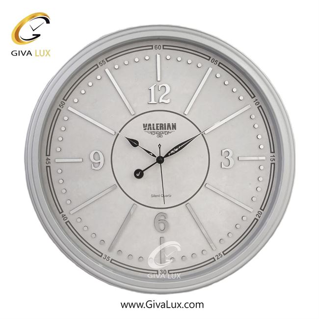 ساعت دیواری اورجینال والرین PVC طوسی| کد رفرنس A810