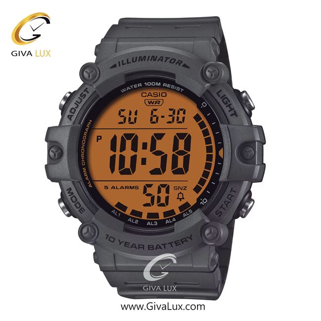 ساعت مچی اورجینال مردانه کاسیو Casio مشکی | مشکی| نارنجی| کد رفرنس AE-1500WHC-8AVDF