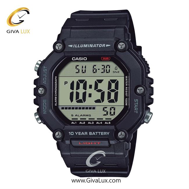 ساعت مچی اورجینال اسپرت-مردانه کاسیو Casio مشکی | مشکی| مشکی| کد رفرنس AE-1600H-1AVDF