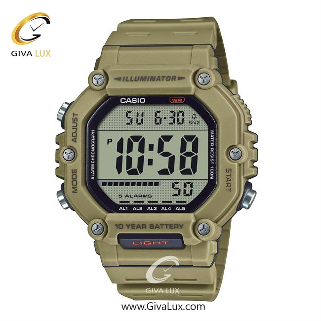 ساعت مچی اورجینال اسپرت-مردانه کاسیو Casio خاکی | خاکی| خاکی| کد رفرنس AE-1600H-5AVDF