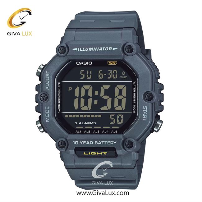 ساعت مچی اورجینال اسپرت-مردانه کاسیو Casio طوسی | طوسی| طوسی| کد رفرنس AE-1600H-8BVDF
