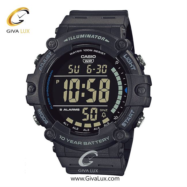 ساعت مچی اورجینال مردانه کاسیو Casio مشکی | مشکی| مشکی| کد رفرنس AE-1500WH-8BVDF