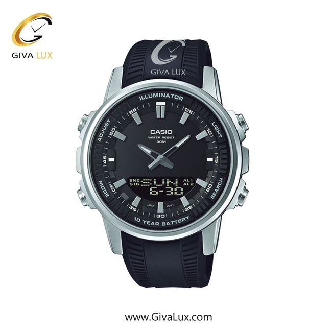 ساعت مچی اورجینال مردانه کاسیو Casio نقره ای | مشکی| مشکی| کد رفرنس AMW-880-1AVDF