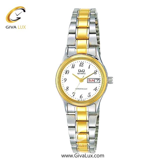 ساعت مچی اورجینال زنانه کیو اند کیو Q&Q طلایی-نقره ای | نقره ای-طلایی| سفید| کد رفرنس BB17-404Y
