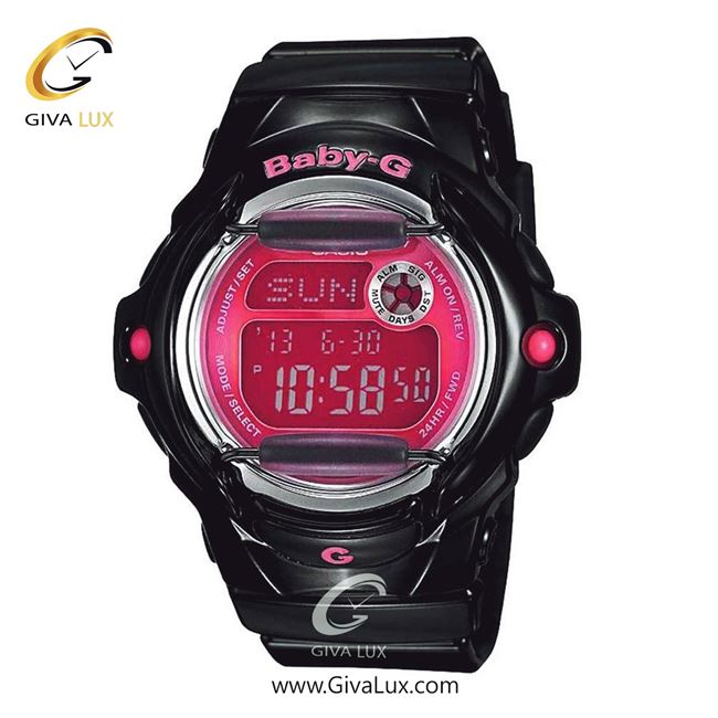 ساعت مچی اورجینال زنانه کاسیو Casio مشکی | مشکی| سرخابی| کد رفرنس بیبی جی Baby-G BG-169R-1BDR
