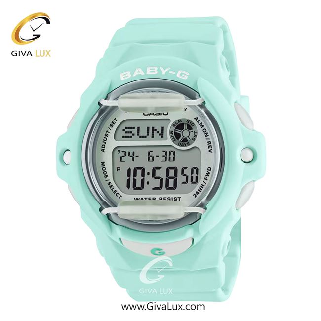 ساعت مچی اورجینال زنانه کاسیو Casio سبز | سبز| طوسی| کد رفرنس بیبی جی Baby-G BG-169U-3DR