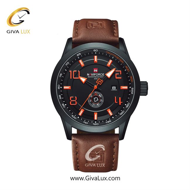 ساعت مچی اورجینال مردانه ناوی فورس|Naviforce|نوی فورس|نیوی فورس مشکی | قهوه ای| مشکی| کد رفرنس NF9229