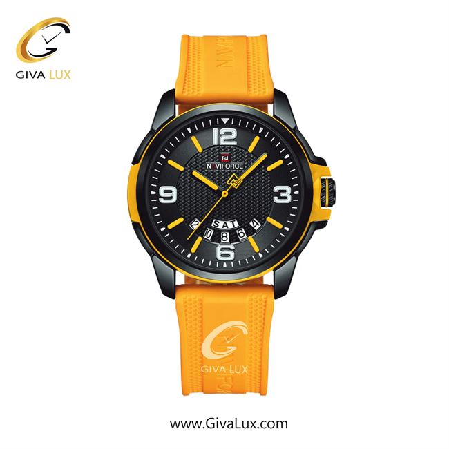 ساعت مچی اورجینال مردانه ناوی فورس|Naviforce|نوی فورس|نیوی فورس مشکی-زرد | زرد| مشکی-زرد| کد رفرنس NF9215