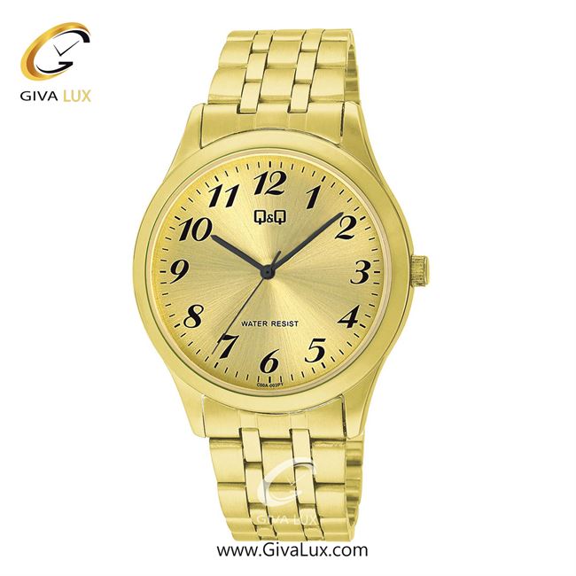 ساعت مچی اورجینال مردانه کیو اند کیو Q&Q طلایی | طلایی| طلایی| کد رفرنس C00A-003PY