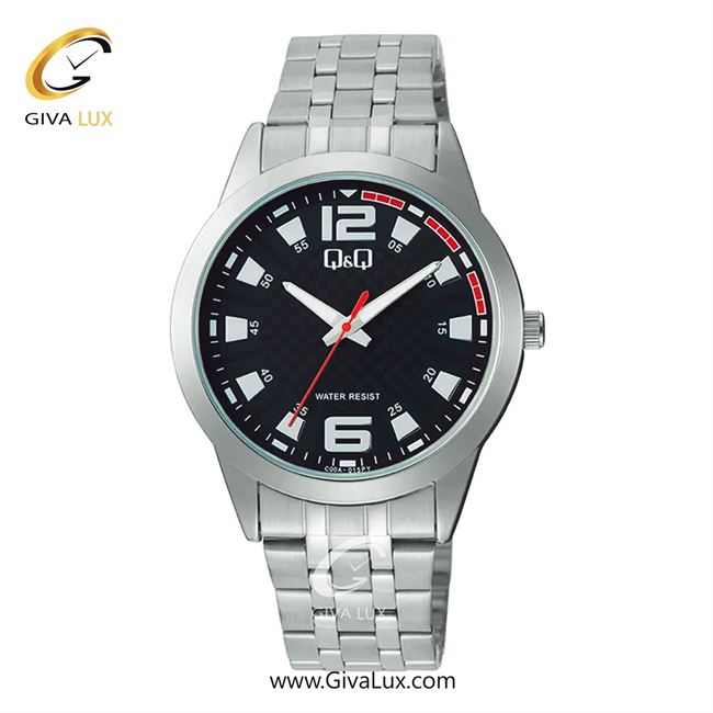 ساعت مچی اورجینال مردانه کیو اند کیو Q&Q نقره ای | نقره ای| مشکی| کد رفرنس C00A-015PY