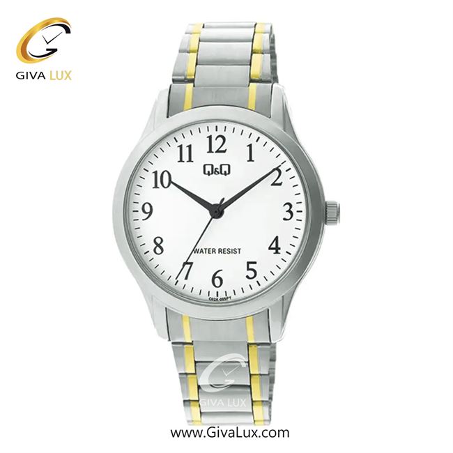 ساعت مچی اورجینال مردانه کیو اند کیو Q&Q نقره ای | نقره ای-طلایی| سفید| کد رفرنس C02A-005PY