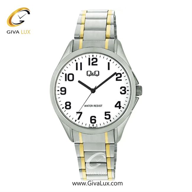 ساعت مچی اورجینال مردانه کیو اند کیو Q&Q نقره ای | طلایی-نقره ای| سفید| کد رفرنس C04A-004PY