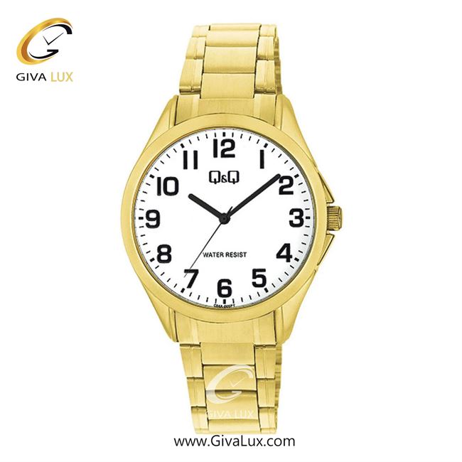 ساعت مچی اورجینال مردانه کیو اند کیو Q&Q طلایی | طلایی| سفید| کد رفرنس C04A-005PY