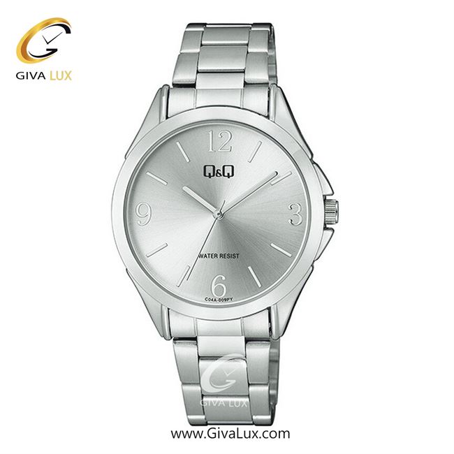 ساعت مچی اورجینال زنانه کیو اند کیو Q&Q نقره ای | نقره ای| نقره ای| کد رفرنس C04A-009PY