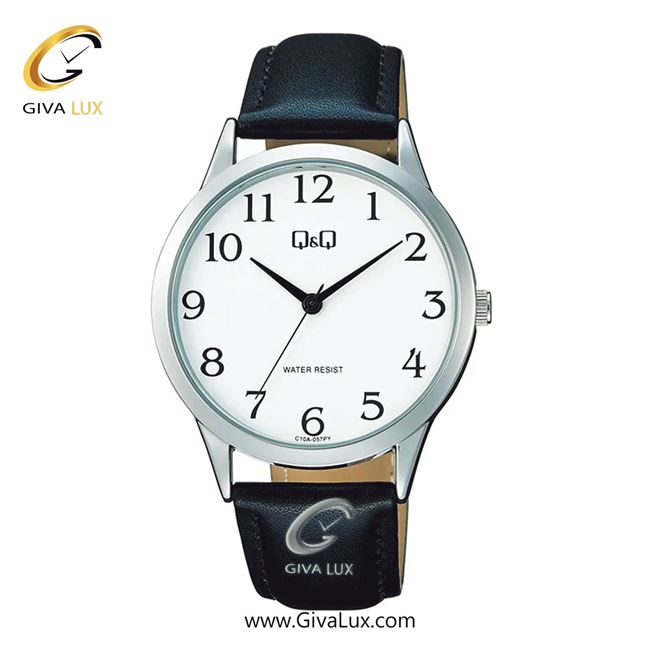 ساعت مچی اورجینال مردانه کیو اند کیو Q&Q  نقره ای | مشکی| سفید| کد رفرنس C10A-057PY