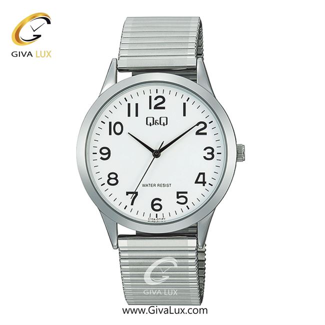 ساعت مچی اورجینال مردانه کیو اند کیو Q&Q نقره ای | نقره ای| سفید| کد رفرنس C10A-071PY