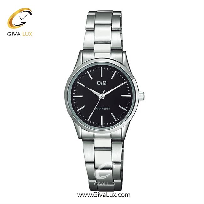 ساعت مچی اورجینال زنانه کیو اند کیو Q&Q نقره ای | نقره ای| مشکی| کد رفرنس C11A-002PY