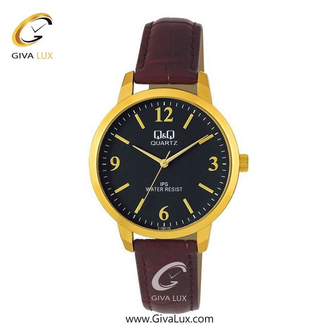 ساعت مچی اورجینال مردانه کیو اند کیو Q&Q طلایی | قهوه ای| مشکی| کد رفرنس C154J105Y