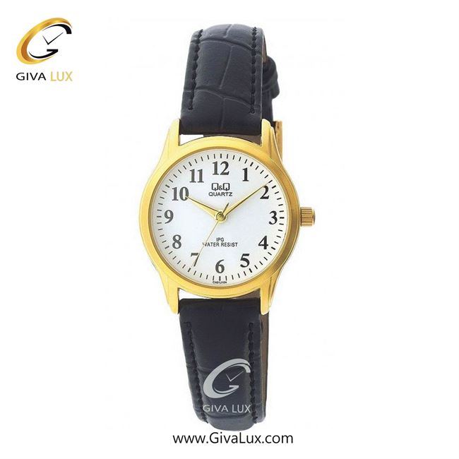 ساعت مچی اورجینال زنانه کیو اند کیو Q&Q طلایی | مشکی| سفید| کد رفرنس C179J104Y