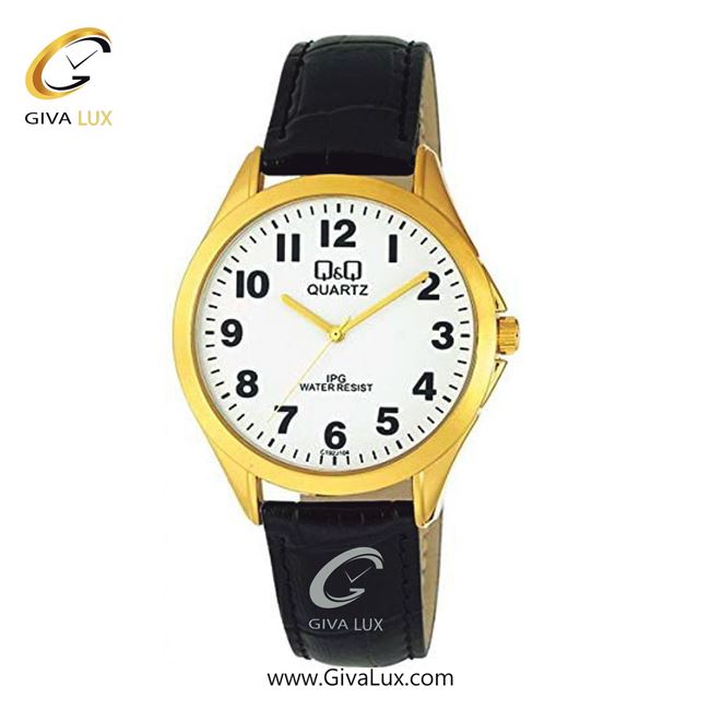 ساعت مچی اورجینال مردانه کیو اند کیو Q&Q طلایی | مشکی| سفید| کد رفرنس C192J104Y