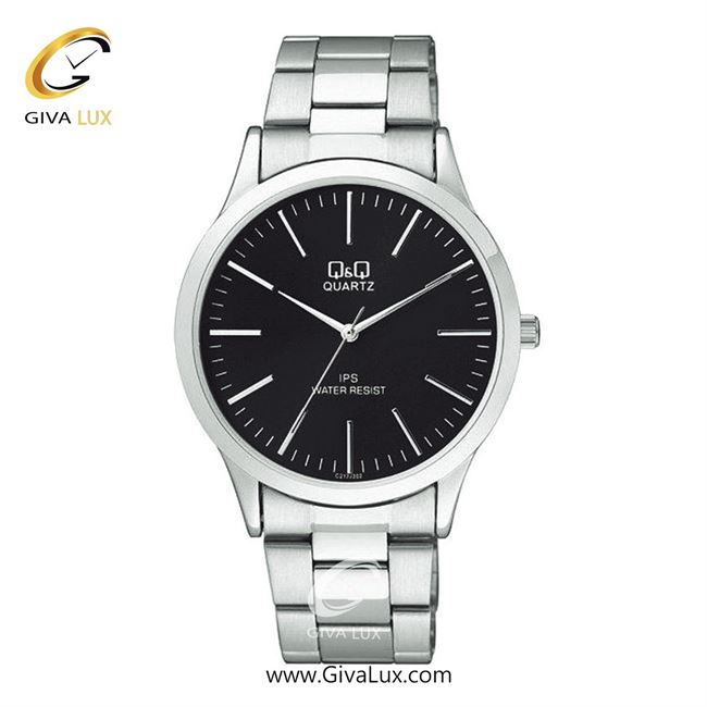 ساعت مچی اورجینال مردانه کیو اند کیو Q&Q نقره ای | نقره ای| مشکی| کد رفرنس C212J202Y