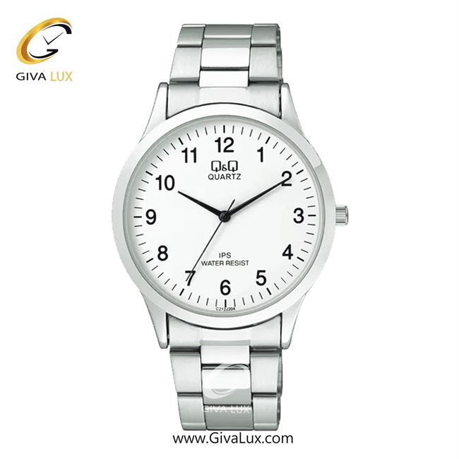 ساعت مچی اورجینال مردانه کیو اند کیو Q&Q نقره ای | نقره ای| سفید| کد رفرنس C212J204Y