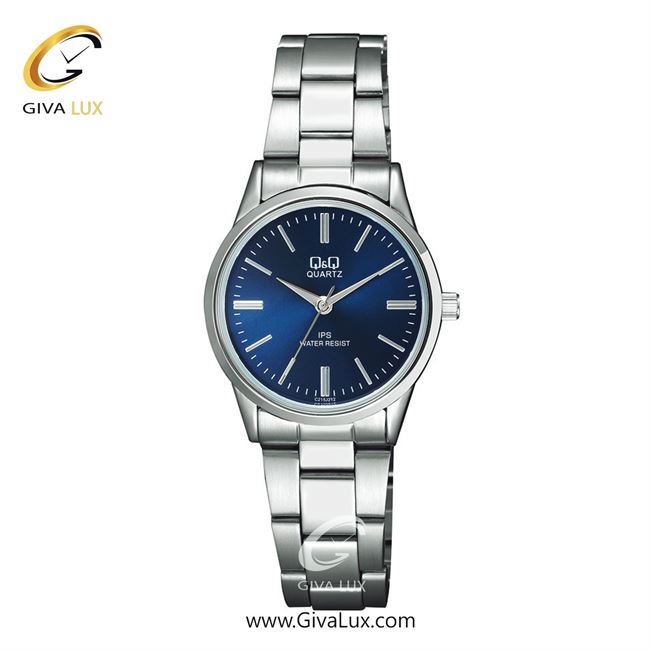 ساعت مچی اورجینال زنانه کیو اند کیو Q&Q نقره ای | نقره ای| سرمه ای| کد رفرنس C215J212Y