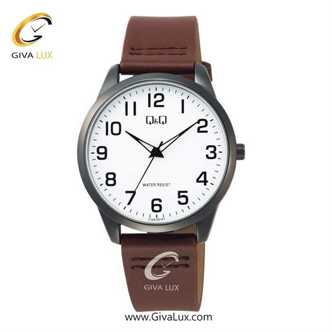 ساعت مچی اورجینال مردانه کیو اند کیو Q&Q تیتانیوم | قهوه ای| سفید| کد رفرنس C32A-001PY