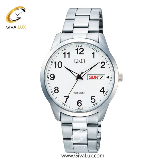 ساعت مچی اورجینال مردانه کیو اند کیو Q&Q نقره ای | نقره ای| سفید| کد رفرنس C32A-004PY