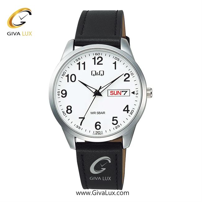 ساعت مچی اورجینال مردانه کیو اند کیو Q&Q  نقره ای | مشکی| سفید| کد رفرنس C32A-006PY